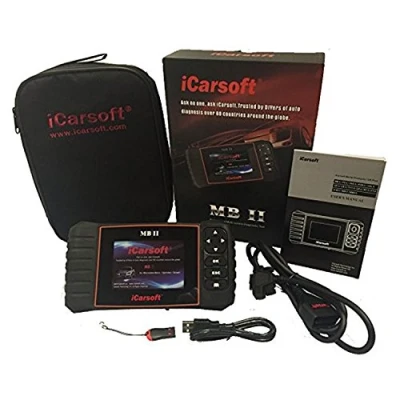 Imagen de iCarsoft MB II Dispositivo de diagnóstico OBD2 Benz para leer y borrar el servicio aceite, restablecimiento SBC DPF Reset