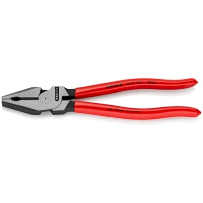 Imagen de Knipex Alicate universal de fuerza negro atramentado, recubiertos plástico 225 mm 02 01