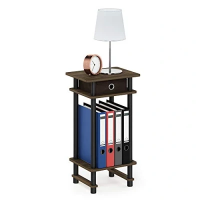 Imagen de Furinno Mesa Auxiliar, Noyer Columbia/Noir/Brun Foncé, Talla única