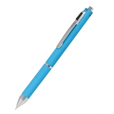 Imagen de Multipen 4 en 1 bolígrafo y lápiz multifunción de metal I 3 x minas azul, negro rojo, mina portaminas, incluye goma borrar, color azul
