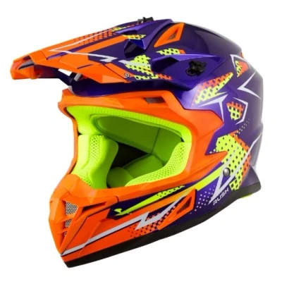 Imagen de KSK RUSHBO000 Cascos de motocross Azul, naranja XS, 53 54 cm ECE 22.06