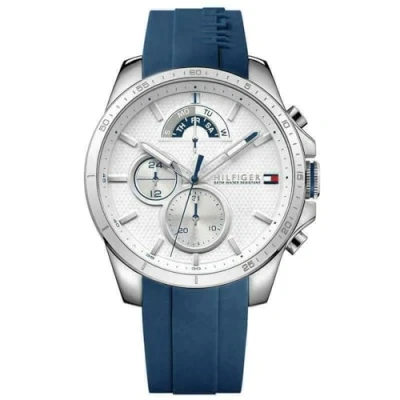 Imagen de Tommy Hilfiger Reloj Analógico Multifuncional de Cuarzo para Hombres con Correa Silicona, Acero Inoxidable o Cuero, Subesferas Día y Fecha, Resistente al Agua hasta 5ATM.