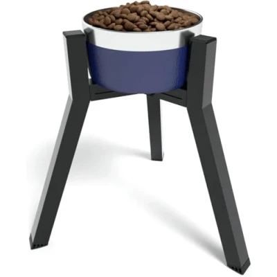 Imagen de soporte para cuencos perros medianos y grandes, elevados de ancho ajustable 7 a 10.6 pulgadas ancho, comida agua perros,