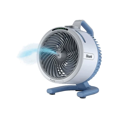 Imagen de Shark FlexBreeze HydroGo, potente ventilador silencioso portátil con nebulización, para interior y exterior, o sin cable, pequeño ligero, flujo de aire hasta 20 m, Glaciar FA050EUBL