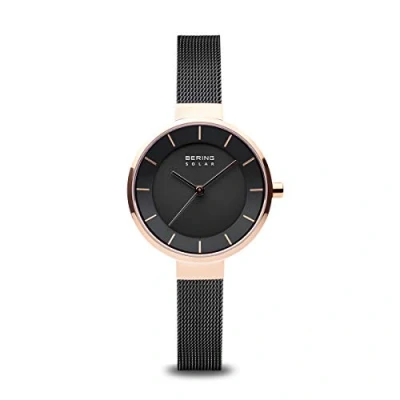 Imagen de BERING Reloj Analógico para Mujer de Energía Solar con Correa en Acero Inoxidable 14631 166