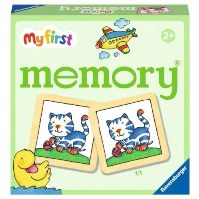 Imagen de Ravensburger Auto 20877 My First Memory Mis Cosas favoritas, Juego de Memoria y búsqueda con Tarjetas Imagen Extra Grandes para niños a Partir 2 años, Color Rojo (20877)