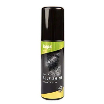 Imagen de Kaps Líquido Limpia Zapatos Instantáneo Crema Líquida Para Botas A Base De Cera Natural Abejas, Cuero, Self Shine (100 transparente/neutro/incoloro)