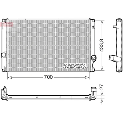 Imagen de Radiador, refrigeración del motor DENSO DRM51019