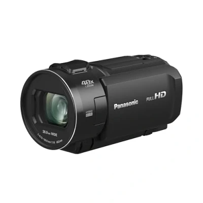 Imagen de Panasonic HC V900E Videocámara Semi Profesional de 24x, O.I.S 5 Ejes, Objetivo F1.8 F4, FHD, Color Negro