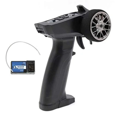 Imagen de ZHITING Turbo Racing 91803G VT 2.4GHz 3CH RadioTransmisor 3 Canales Control Remoto con Receptor para RC Car Boat