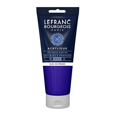 Imagen de Lefranc Bourgeois Acrílico Fine, Azul Ultramar, 200 ml