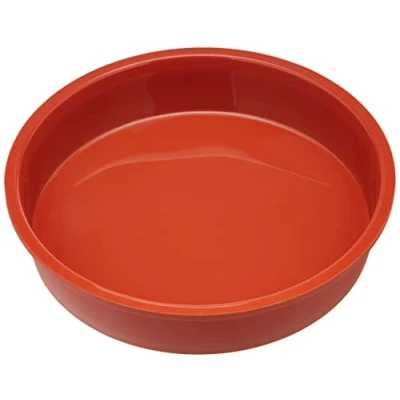 Imagen de Silikomart SFT226 Molde de Silicona para Pasteles + Anillo Terracota Ø 260 mm h 6 cm en Nylon CAV, Rojo