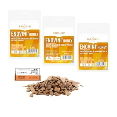Imagen de 3 x Levadura de Hidromiel Enovini 10g/25L para Miel, Vino Miel