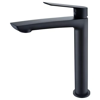 Imagen de Monomando Grifo de lavabo caño alto Imex Luxor Negro BDX023 3NG
