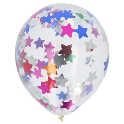 Imagen de Folat 18610 Globos con Foil Confetti Jazzy 30cm 4 piezas