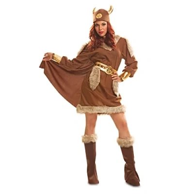 Imagen de My Other Me 201212 Disfraz de vikinga para mujer, ajedrez, multicolor, S (Viving Costumes 201212)