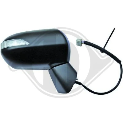 Imagen de espejo retrovisor Diederichs 5240225 izquierda convexo, para ajuste elect. HONDA: Jazz 2