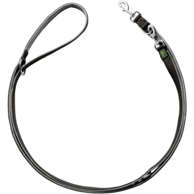 Imagen de HUNTER NEOPREN Correa Ajustable para Perros (2,5 x 300 cm), Color Negro y Gris