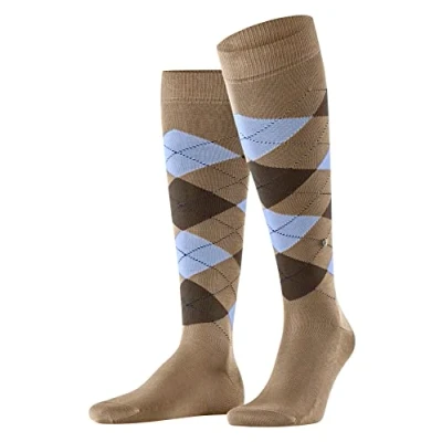 Imagen de Burlington Manchester M KH algodón largo estampado 1 par, Calcetines largos Hombre, Beis (Beige 4240) nuevo ecológico, 40 46