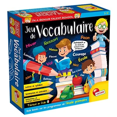 Imagen de Lisciani I’m a Genius Talent School Juego de Vocabulario Quiz Letras y Sílabas Educativo Divertido Curso Para Niños 5 10 años