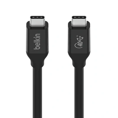 Imagen de Cable Transferencia De Datos Usb c Thunderbolt 3 40 Gbit/s 80cm Belkin Negro