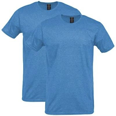 Imagen de Gildan Camiseta de algodón Softstyle, Estilo G64000, Paquete 2, Gris, M (Pack 2) para Hombre