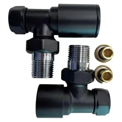 Imagen de Kit Valvula + detentor adaptador 1/2&quot; ROINTE VTIKN01negro