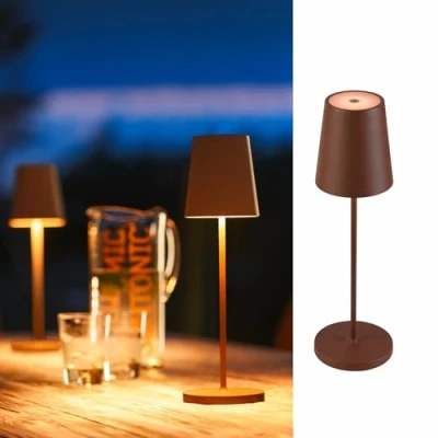 Imagen de SLV Lámpara LED recargable Vinolina Two, color óxido, aluminio, Ø 11 cm