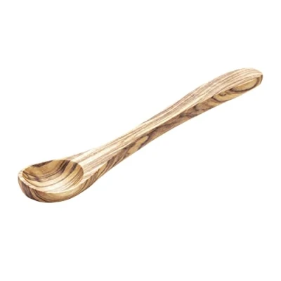 Imagen de APS Cucharas, juego de 2 unidades, olivo, longitud: 14 cm madera olivo (cada pieza es única. El color y las vetas pueden variar)