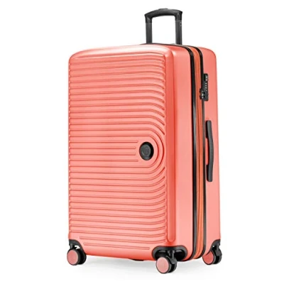 Imagen de HAUPTSTADTKOFFER Mitte Maleta Rígida Mediana, TSA, 4 Ruedas, Equipaje Facturable con Ampliación de Volumen 8 cm, 68 88 L, Coral