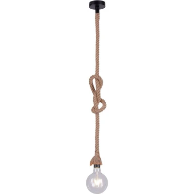 Imagen de JUST LIGHT. Lámpara colgante Rope con cuerda, 1 luz
