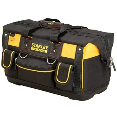 Imagen de STANLEY FATMAX Bolsa Gran Abertura, Estructura Voluminosa, Almacenamiento Vertical, Correa Ajustable, Asa de Goma, Resistente al Agua y Polvo, FMST1 71180
