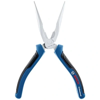 Imagen de Bosch Professional Alicate de punta larga, cromo vanadio, mango softgrip, Azul, Alicates punta, 200 mm