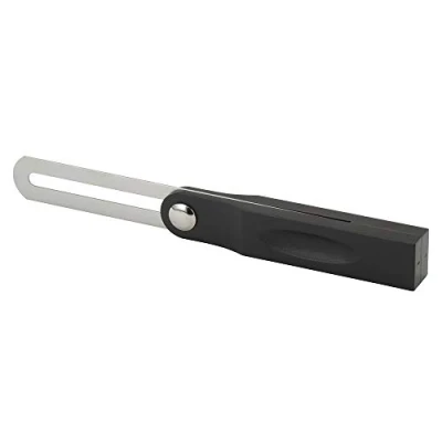 Imagen de Stanley 0 46 825 Escuadra de carpintero falsa 200mm, Hoja acero al carbono resistente, Sistema bloqueo, Compacta, Ranuras agarre, Versátil para marcar diferentes ángulos