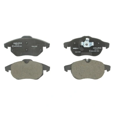 Imagen de DELPHI LP1723 Juego de pastillas freno preparado para indicador desgaste Chapa antichirridos sin accesorios OPEL: Vectra C CC, Astra H GTC