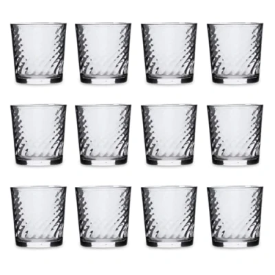 Imagen de Quid Twist 2 Set 6 Vasos Bajos Vidrio 26cl Transparente