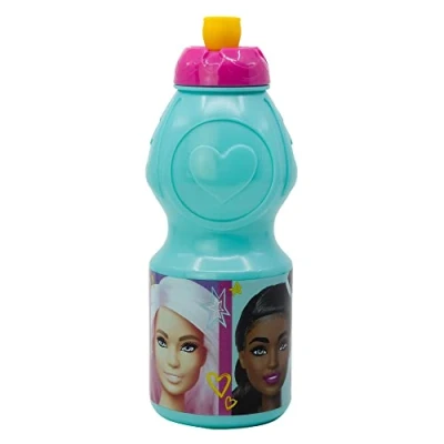 Imagen de BOTELLA DE AGUA REUTILIZABLE SPORT INFANTIL 400 ML BARBIE BB22