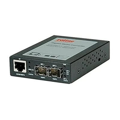 Imagen de Roline Gigabit Converter, Rj 45 To Mini Gbic Convertidor De Red