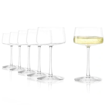 Imagen de Stölzle Lausitz Copas de Champagne Power Set 6, 275 ml Elegantes Cristal para Champagne, Cava &amp; Prosecco Aptas Lavavajillas