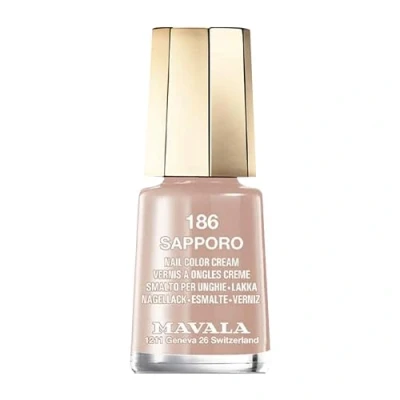 Imagen de MAVALA Mini Colors Sapporo 186 5 ml, Esmalte de Uñas Pequeño, Color Marron Topo, Minimiza la Evaporación, Formulados con Ingredientes Seleccionados, Práctico para Llevar
