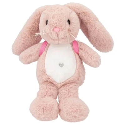 Imagen de Depesche 12456 Princesa Mimi Conejo Nelly de Suave Pelaje en Color Rosa, Aprox. 19 cm Altura Peluche con Mochila, Multicolor (0012456)