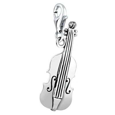 Imagen de Nenalina Plata Charm Colgante violín para Collares y Pulseras Mujer 713208 000