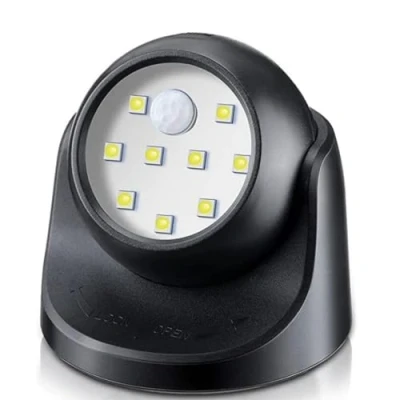 Imagen de Proxinova Focos LED, Luz Exterior con Sensor de Movimiento,150 Lúmenes, Funciona baterías, Esfera LED Extraíble 360 Rotación e inclinación, Foco compacto y Fácil Montar