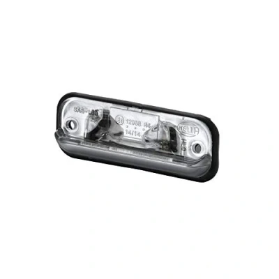 Imagen de HELLA Piloto de matrícula Halógena 12V Montaje/Conexión roscada ECE Color tulipa: transparente izquierda/derecha/exterior Cant.: 100 2KA 001 378 207