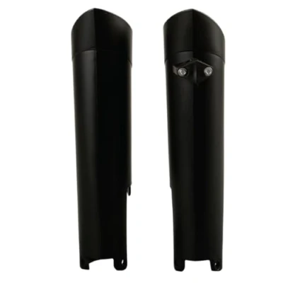 Imagen de POLISPORT 8398500003 Juego de protectores horquilla fabricado en polipropileno resistente a los impactos sin herrajes compatible con motocicletas GAS GAS, Husqvarna, KTM, Rieju color negro