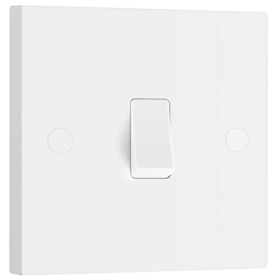Imagen de BG Electrical Interruptor de luz (moldeado), color blanco, 912 0J