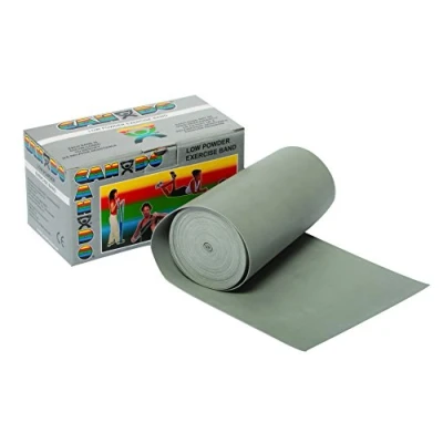 Imagen de Cando Banda elástica para ejercicios, Plata/Muy Pesada (Xx), 5,5 m