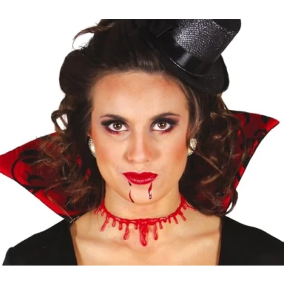 Imagen de FIESTAS GUIRCA Collar de cicatriz sangrienta cuello sangre Halloween horror