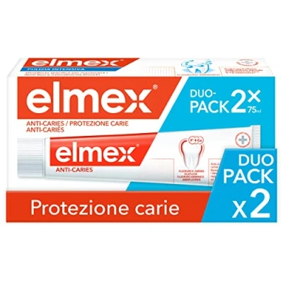 Imagen de Elmex Dentífrico Protección Caries con fluoruro amino, 2 x 75 ml