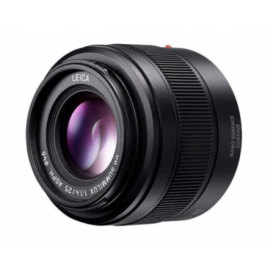 Imagen de Panasonic LUMIX G H XA025E objetivo LEICA DG SUMMILUX (25 mm, F1.4 ASPH, único, distancia focal 25mm, Micro Cuatro Tercios, 50 mm equivalente 35mm, apertura máxima F1.4, filtro 46mm) negro